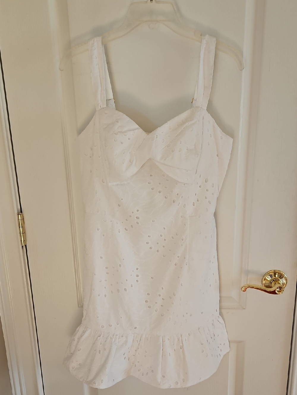 NWT Lilly Pulitzer White Rocko Eyelet Romper with Adjustable Straps